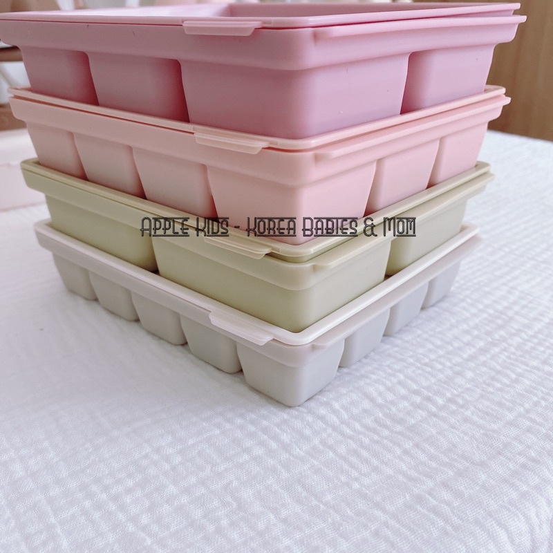 Khay trữ đông silicone có lắp đậy TGM Nature Hàn Quốc, Made in Korea