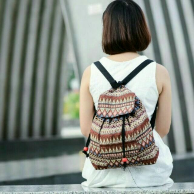 Balo nữ thổ cẩm Thái Lan đủ hình đủ màu cho nữ -size vừa - BLTLNU0002