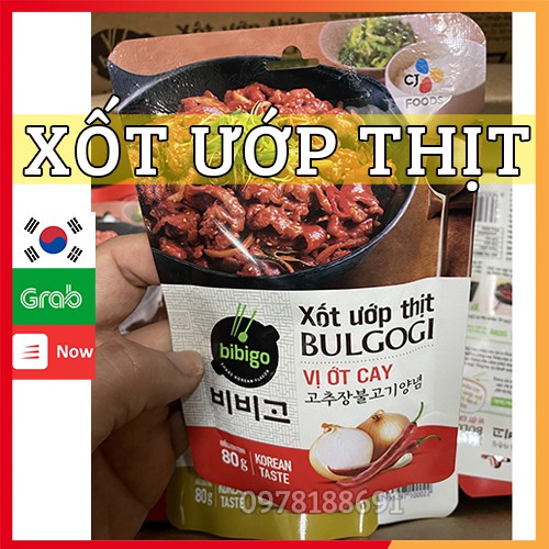 Xốt ướp thịt xào, nướng Bulgogi – Sốt thịt Hàn Quốc Bibigo CJ Foods