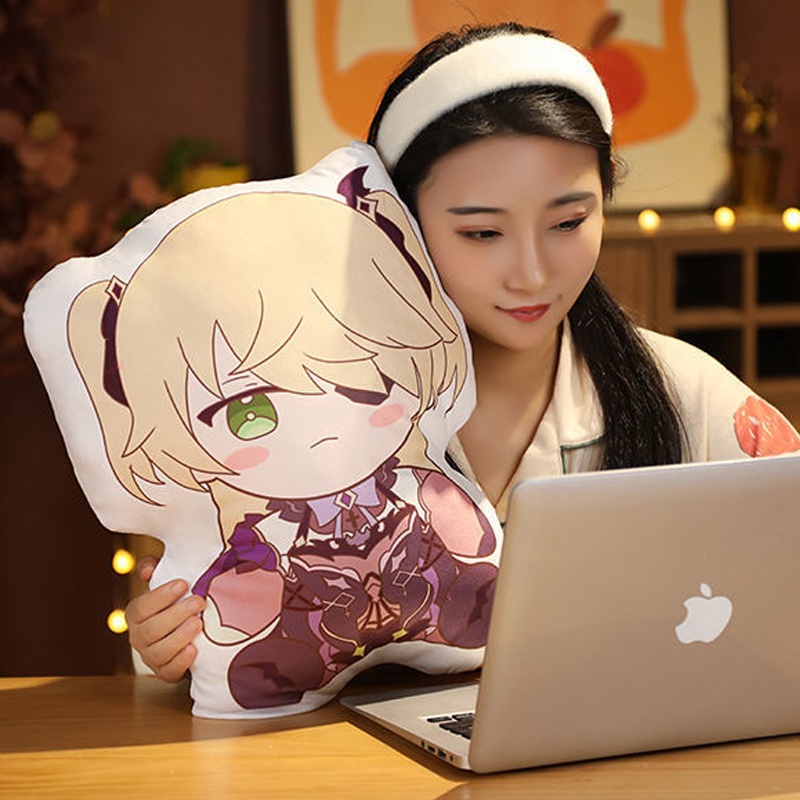 45cm Genshin Impact Plush Pillow Toys Characters Soft Cartoon doll girl gift
