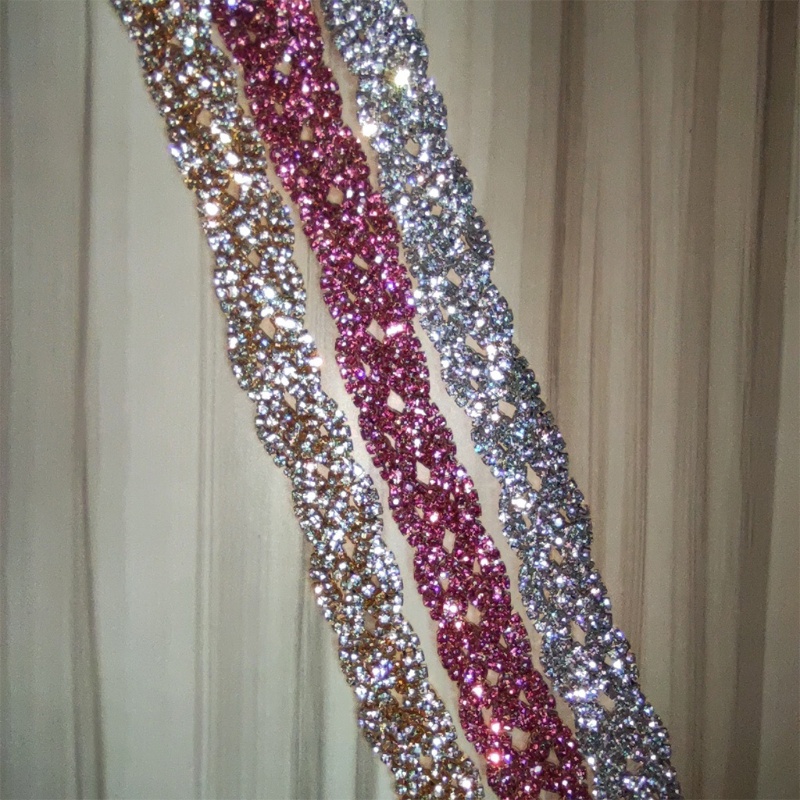 Phụ Kiện Tóc Giả Tua Rua Dài Đính Đá Pha Lê Xinh Xắn