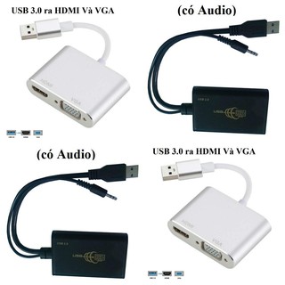 [FREESHIP] CÁP CHUYỂN USB 3.0 RA HDMI và VGA, HDMI CÓ AUDIO