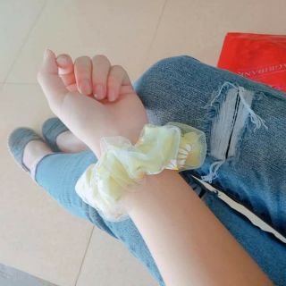 Combo 9 dây cột tóc scrunchies vải xinh đủ màu