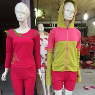 Combo 2 bộ tay dài mặc nhà của bé đỗ hiền giá 310k