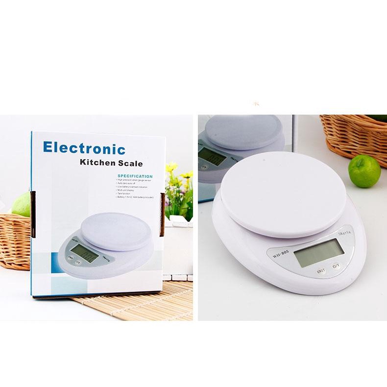 Cân Tiểu Ly 3Kg Chính Xác đến 0.1 gram - Cân Điện Tử Thực Phẩm Cho Nhà Bếp Electronic Kitchen (5kg)