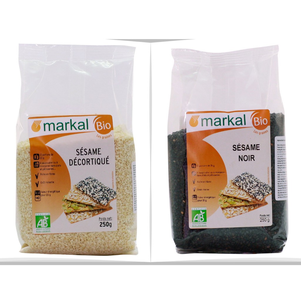 Hạt mè đen và vàng hữu cơ g (Markal - Davert)