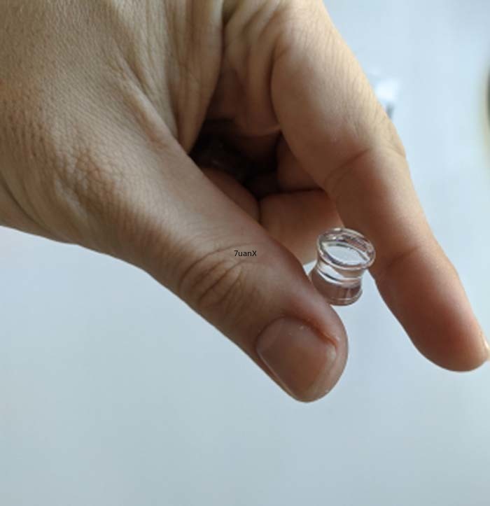 Khuyên tai nhựa acrylic trong suốt thời trang 3-30mm