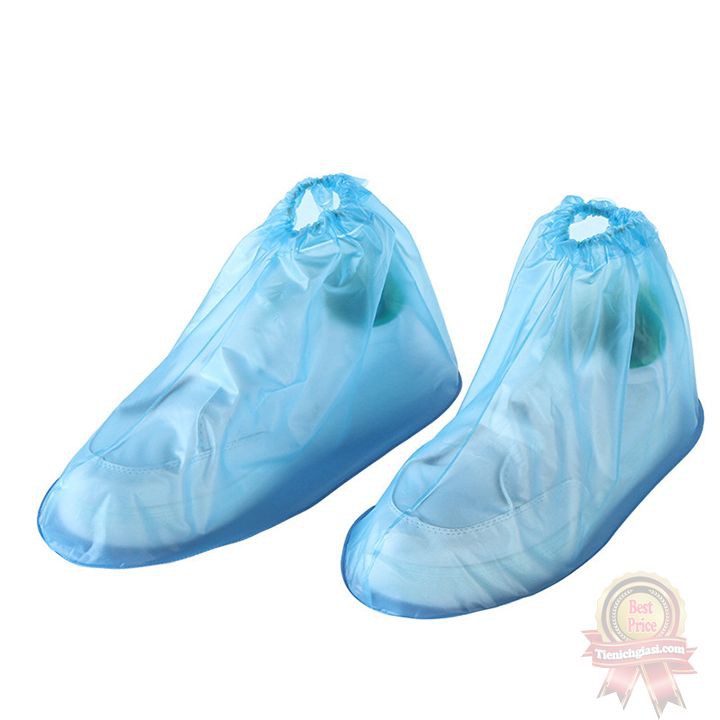 Ủng bọc giày đi mưa thitruongsihn nhựa chống thấm nước trong suốt thấp cổ bảo vệ giày lười da thể thao cho nam nữ