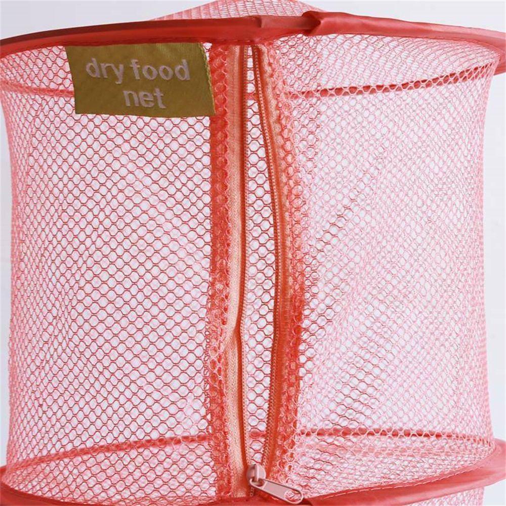 YEW Bathroom Compartment Mesh Bedroom Hanging Storage Breathable Hanging Storage Net Drying Cylindrical Baske Hanger Space Save Mesh Net Bag Home Storage Bag Kids Toy Organizer 3 Tier/Multicolor