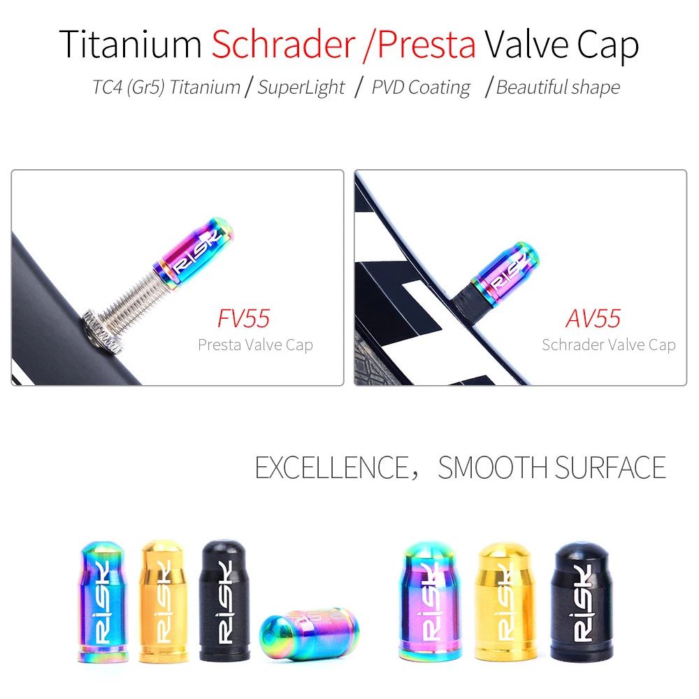 Nắp Đậy Van Xe Đạp Leo Núi Bằng Titan Chống Bụi Tiện Dụng