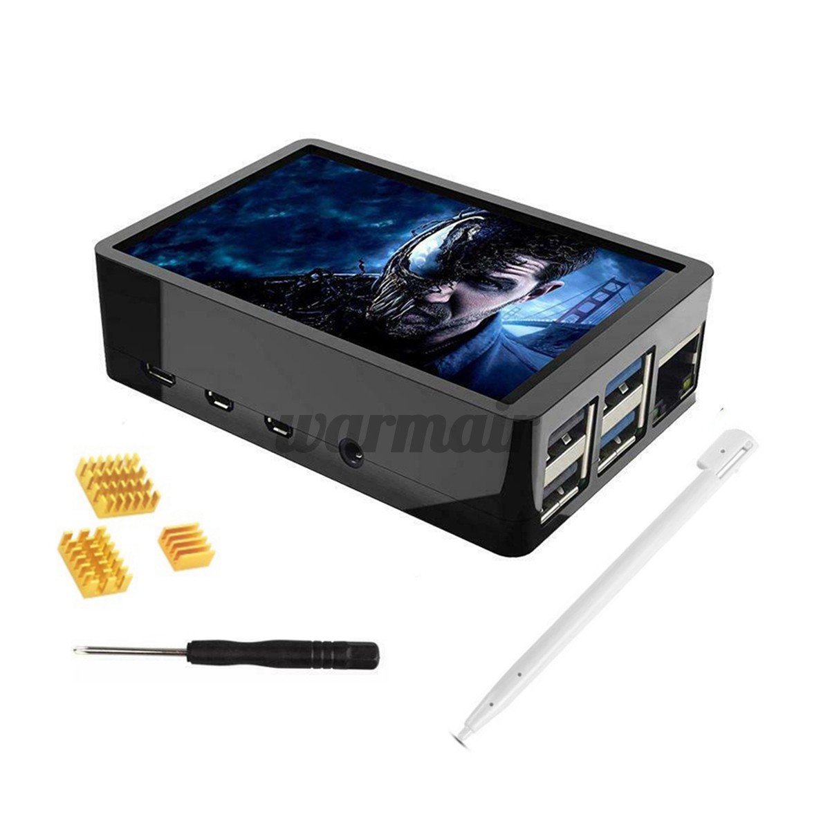 Màn Hình Lcd Cảm Ứng 3.5 "+ Bút Cho Raspberry Pi 4 Model B