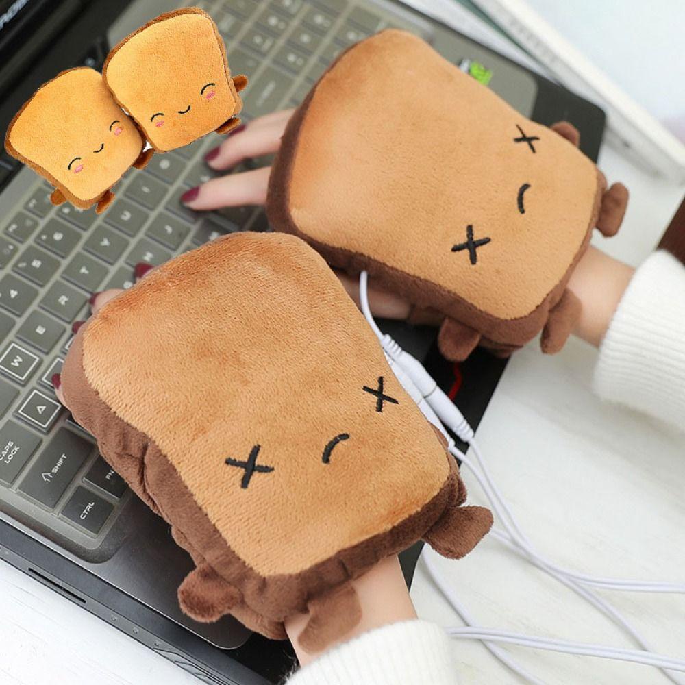 Găng Tay Giữ Ấm Hình Bánh Mì Hoạt Hình Dễ Thương