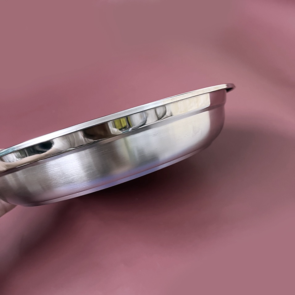 Măm Tròn, Khay Tròn Đựng Thực Phẩm Inox Cao Cấp Hàng Dày 3 size