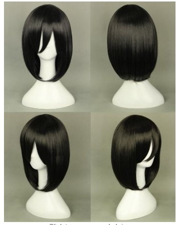 Tóc giả cosplay nhân vật Mikasa Ackerman trong Attack On Titan