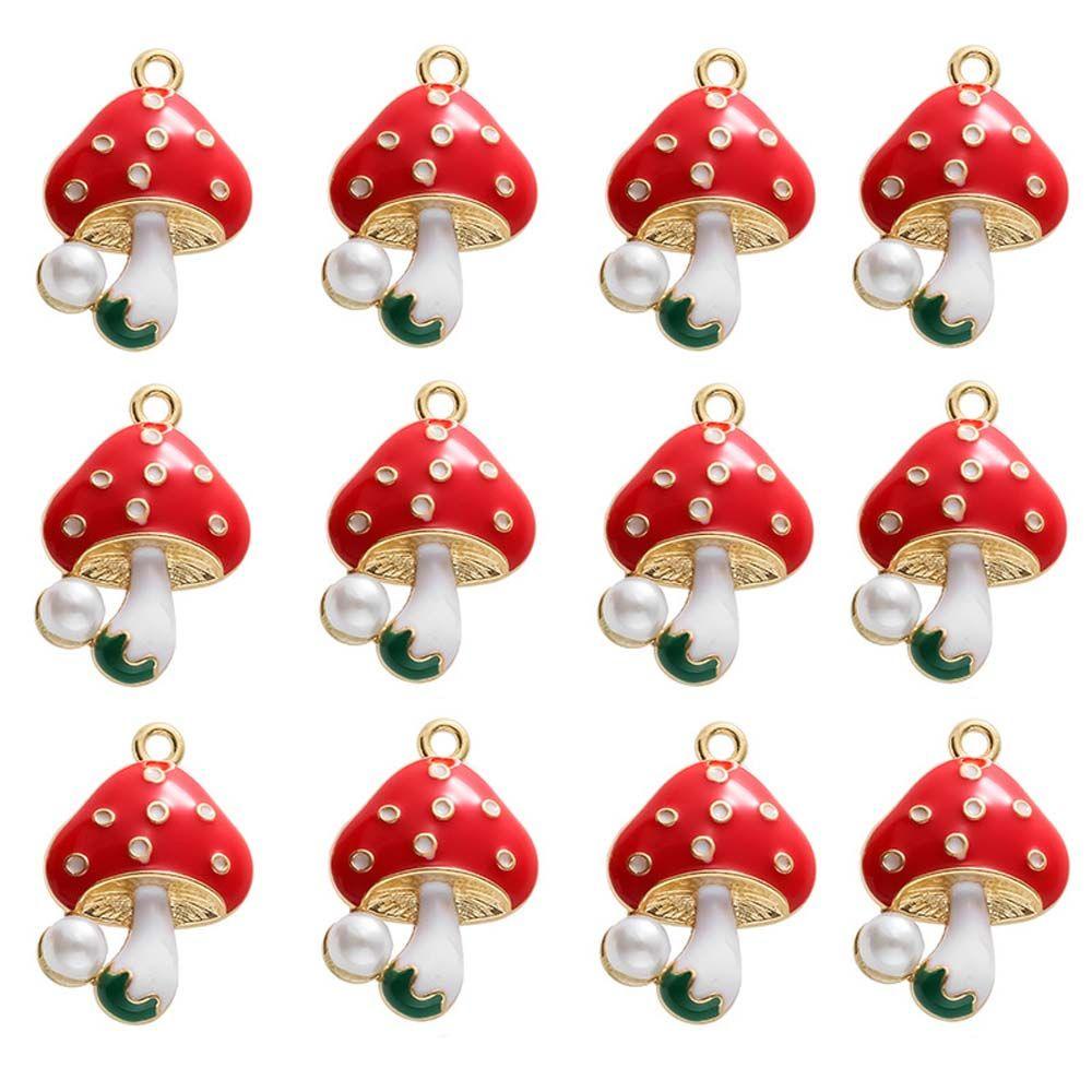 1 Móc Khóa Hình Cây Nấm Đỏ DIY