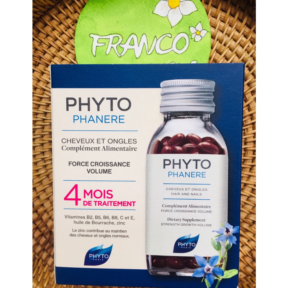 Viên hỗ trợ mọc tóc Phyto Pháp - hộp 120v Phytophanere
