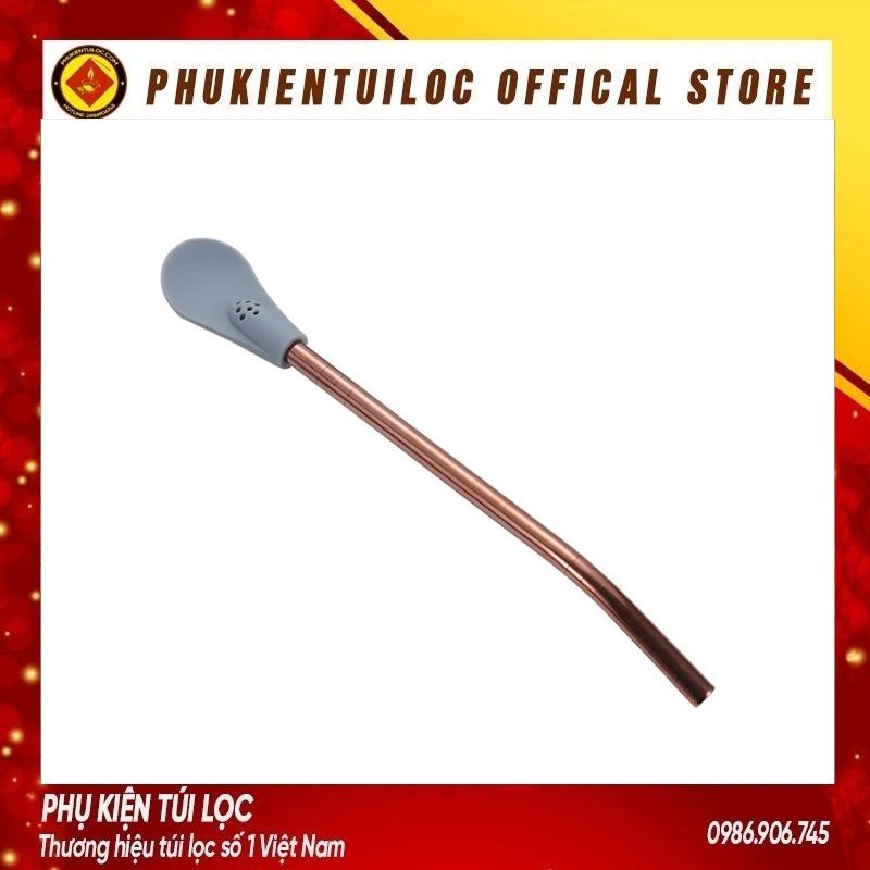 Thìa inox 304 kết hợp Silicone có thể tháo rời khuấy pha trà, cafe siêu tiện lợi- Phukientuiloc.com