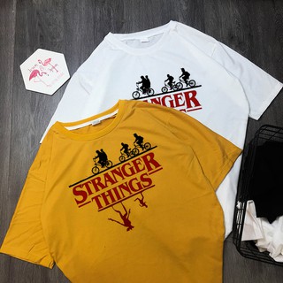 Áo Thun Nữ Unisex In 3 Xe Đạp STRANGER THINGS DLX