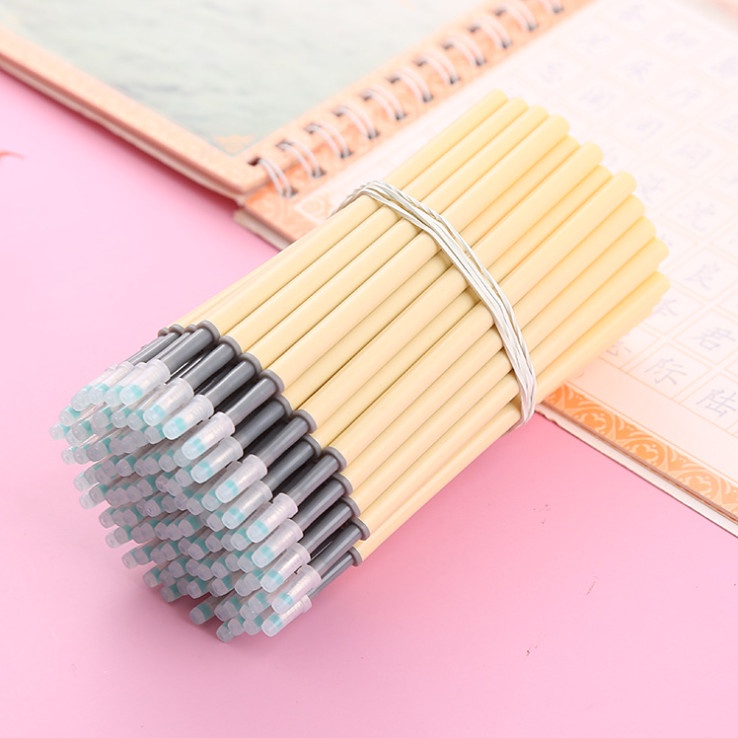 Combo 20 ruột bút bi ngòi to 0.5mm mực đen tông màu pastel viết siêu trơn BAG U RUOTBUTBI20
