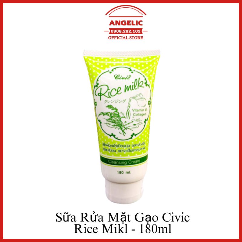 Sữa rửa mặt gạo Civic Rice Milk Thái Lan 180ml