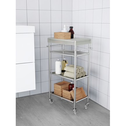 Xe đẩy để đồ 4 tầng GRUNDTAL IKEA chính hãng