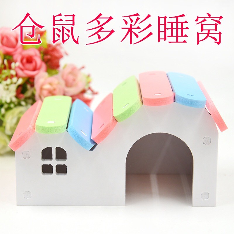 Nhà gỗ vòm lượn. Nhà ngủ cho Hamster gỗ Zoog