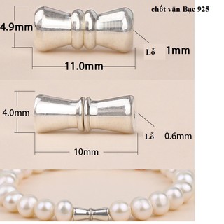 chốt vặn bạc 925 làm vòng hạt