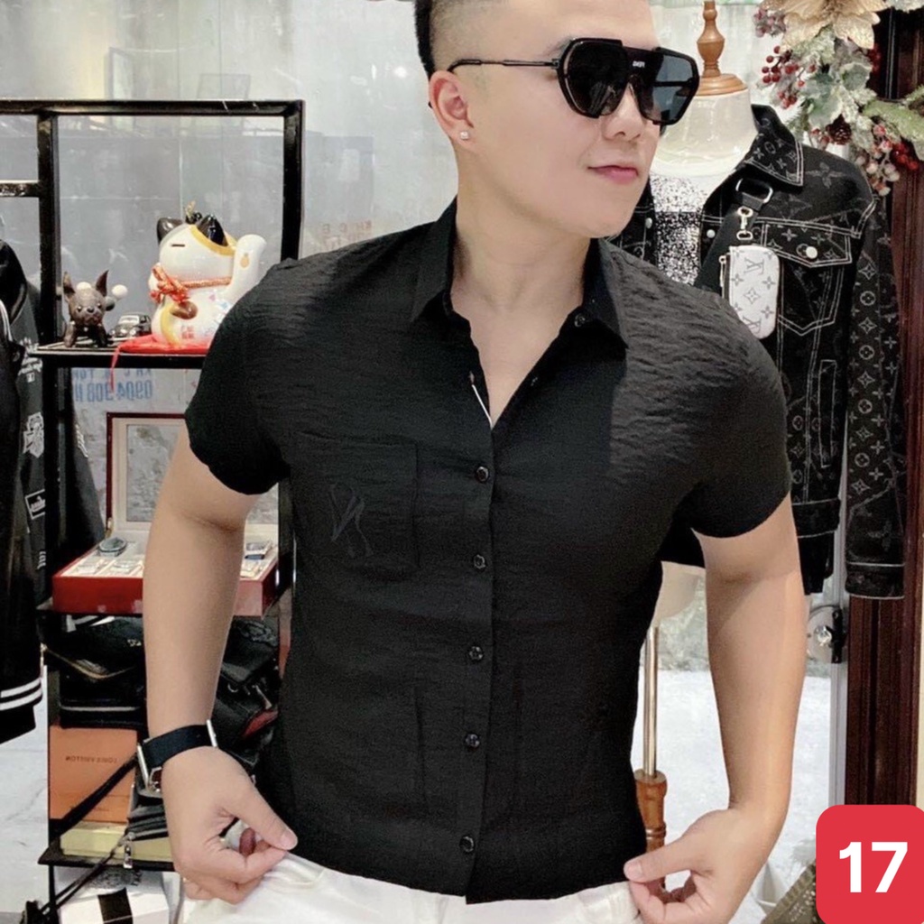 Áo sơ mi nam cao cấp chất liệu cotton đũi đẹp màu trắng ngắn tay kiểu dáng hàn quốc ADO17 mẫu mới