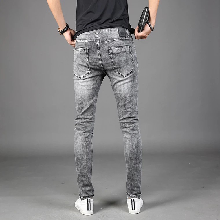 QUẦN JEAN NAM XÁM ĐEN DÁNG ÔM VẢI CO GIÃN MẪU MỚI NHẤT CỰC NAM TÍNH 79