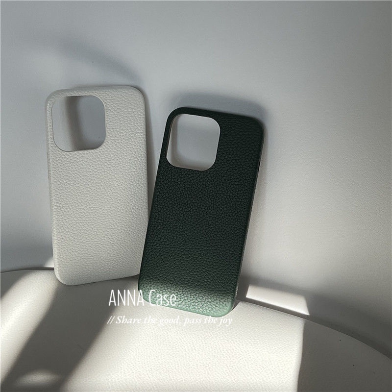 Ốp Điện Thoại Da Siêu Mỏng Màu Trà Xanh Retro Cho iphone 13 promax 12 11 x xr xs max 7plus 8 plus SE 2