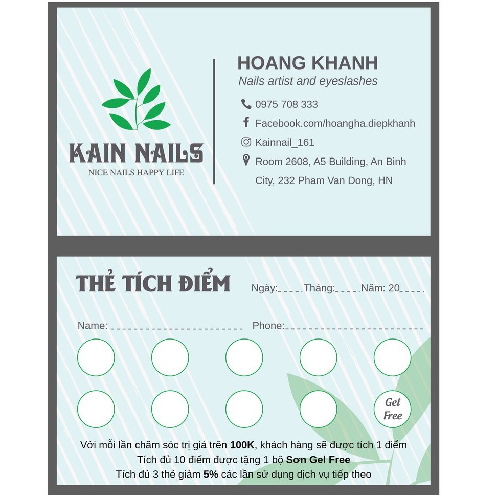 MIỄN PHÍ THIẾT KẾ 200 THẺ TÍCH ĐIỂM GIÁ RẺ DÀNH CHO CÀ PHÊ/TRÀ SỮA/QUÁN ĂN/NHÀ HÀNG/SHOP ONLINE/MỸ PHẨM/NAIL/SPA/TÓC/...