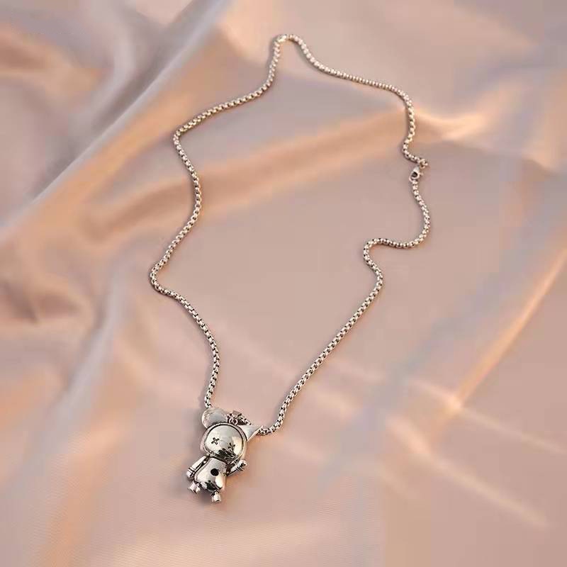 Vòng Cổ Nam Nữ Unisex Mặt Búp Bê Hoạt Hình Phong Cách Dễ Thương