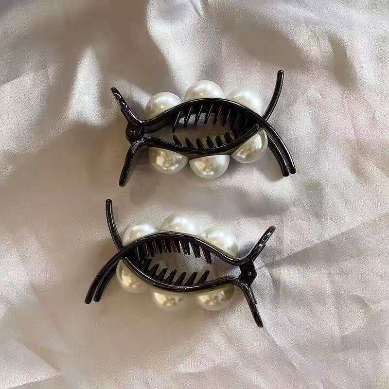 Kẹp Tóc Càng Cua Kẹp Cá Đính Hoa Và Ngọc Nhiều Mẫu Size Dài 8cm