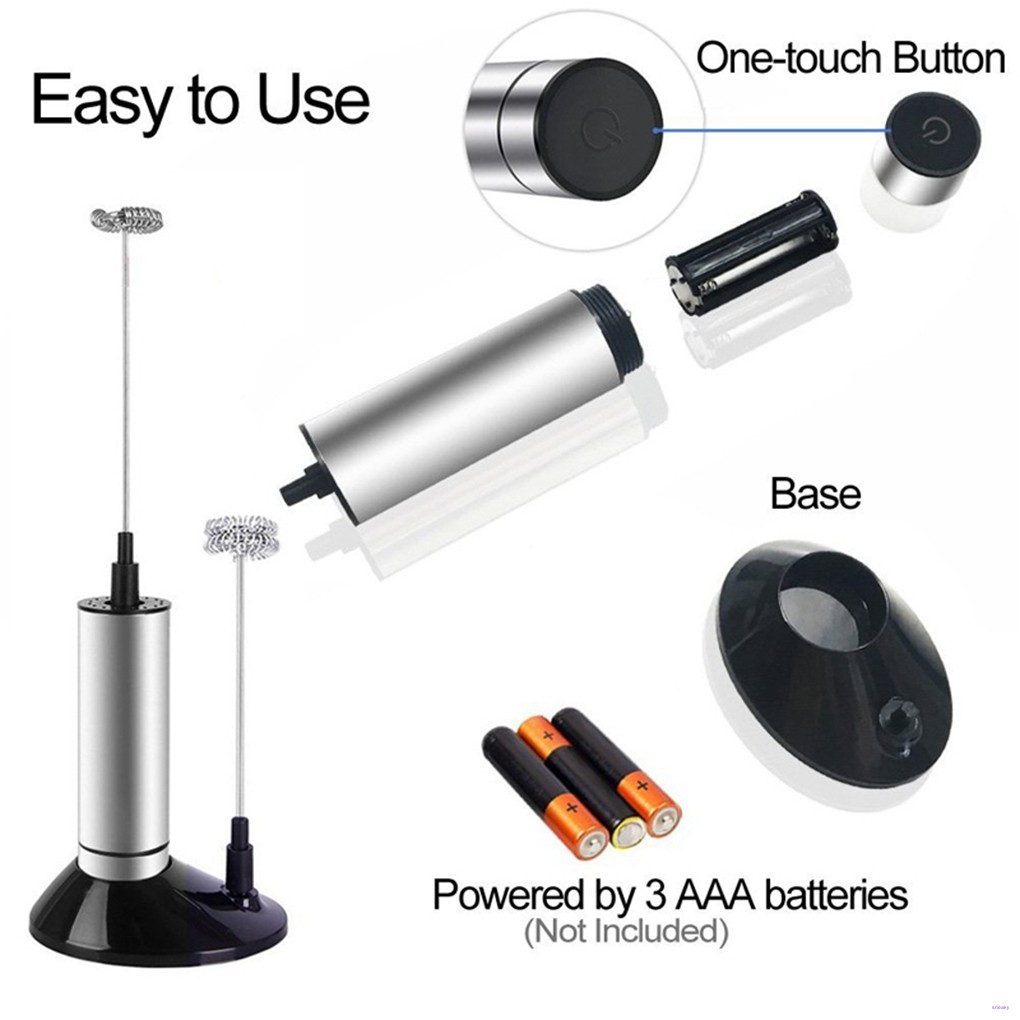 Máy Tạo Bọt Sữa Cà Phê Mini Bằng Thép Không Gỉ