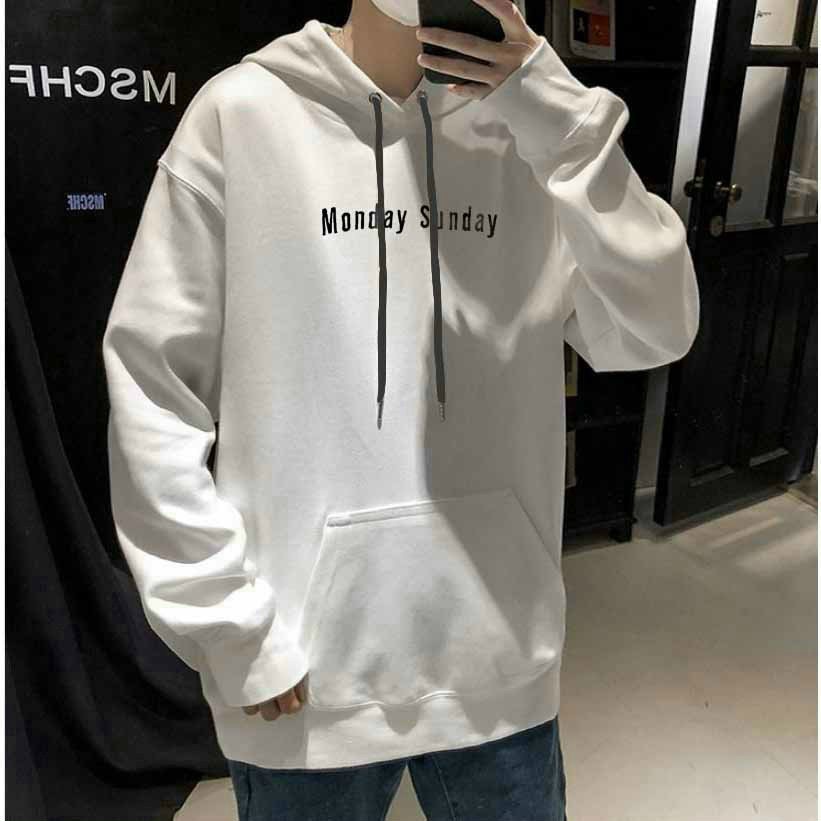 Áo Hoodie Form Nam Nữ MonDay Chất Nỉ Cotton Nón 2 Lớp