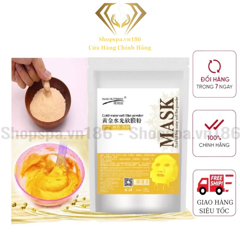 Bột Mặt Nạ Vàng 24k Mask.( 1 kg )( mặt nạ DNA cá hồi)