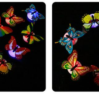 Combo 50 đèn led bướm phát sáng 3D dán tường