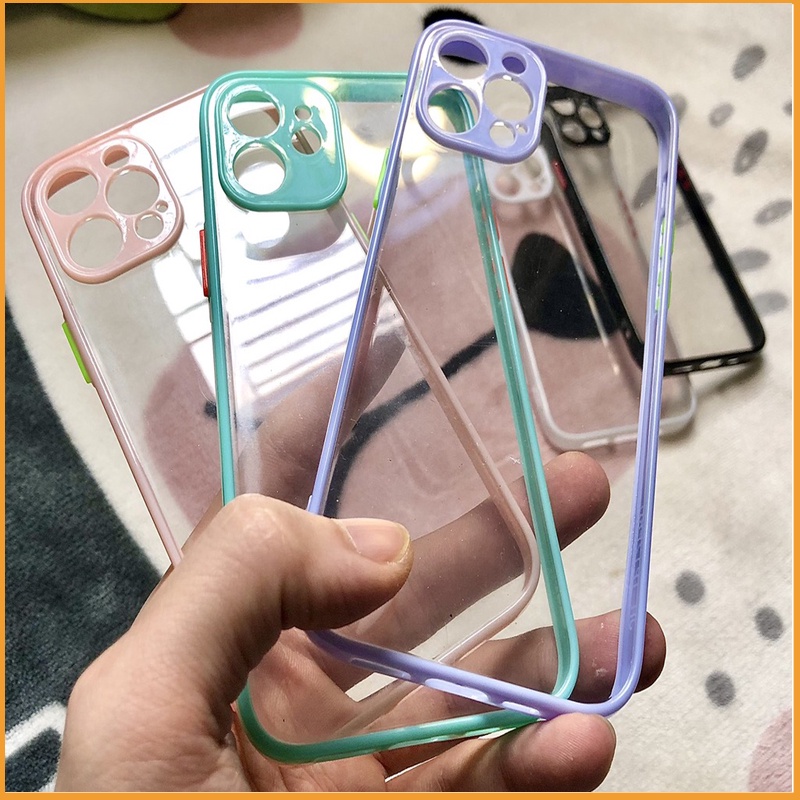 🔥SIÊU RẺ🔥 Ốp lưng cho iphone 13 Promax, Ốp iphone TPU mềm viền màu giá rẻ
