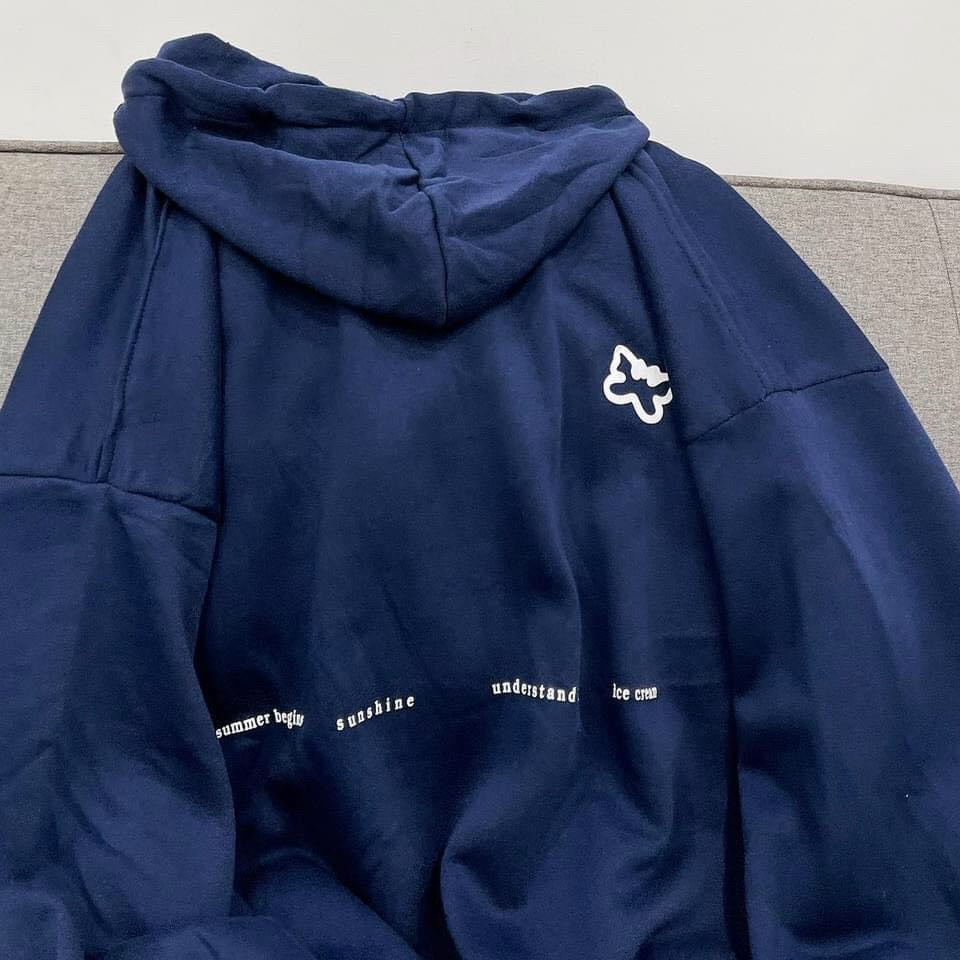 Áo khoác nỉ hoodie trơn Unisex - Tay Phồng dài form rộng có mũ dáng suông ulzzang nam nữ