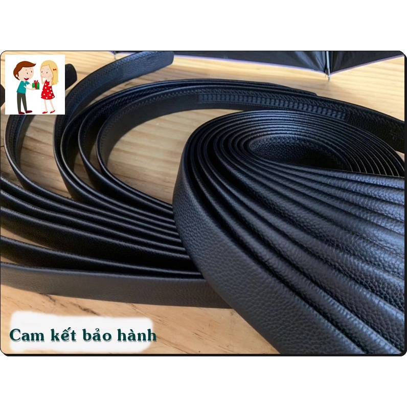 Dây thắt lưng nam da thật, kiểu tự động, 3.5cm, mềm, bền, yên tâm khi sử dụng