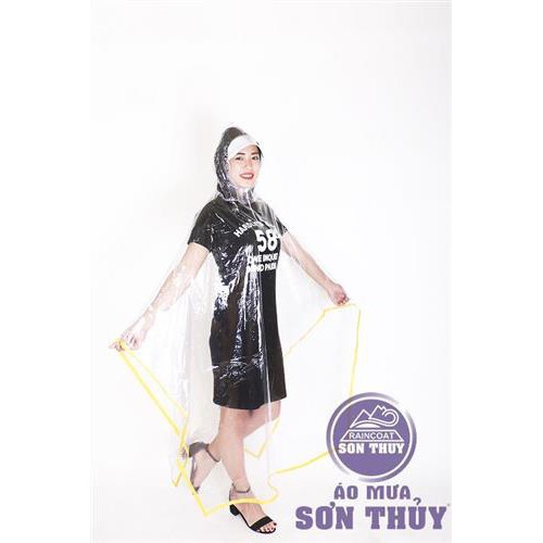 ÁO MƯA TRONG SUỐT SƠN THỦY CAO CẤP