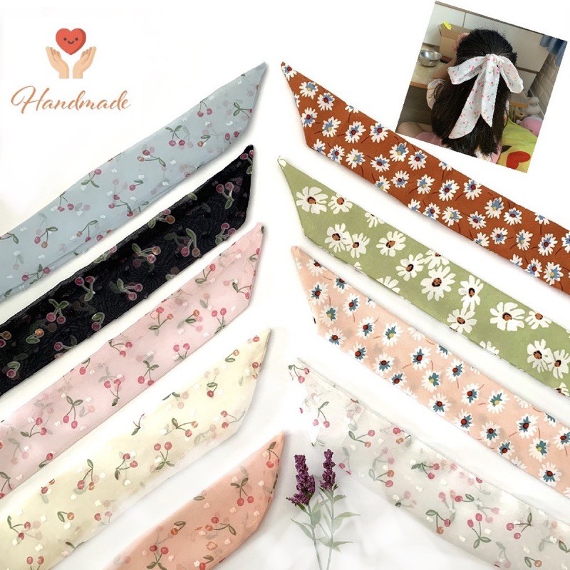 Khăn turban hoa nhí xinh xắn 19k