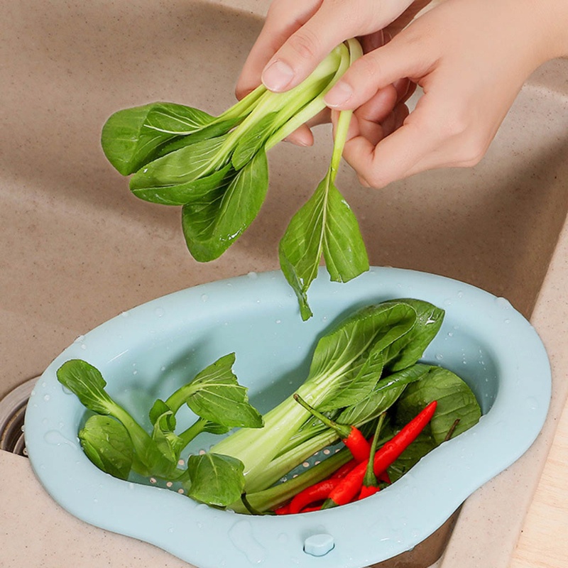 Rổ Tam Giác Rửa Rau Củ Quả Gắn Góc Bồn Rửa Chén Tiện Dụng Cho Nhà Bếp