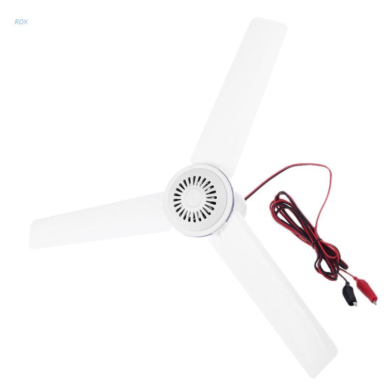 Quạt Trần Không Ồn 19.6inch 12V Không Cần Công Tắc Cho Đi Cắm Trại Ngoài Trời