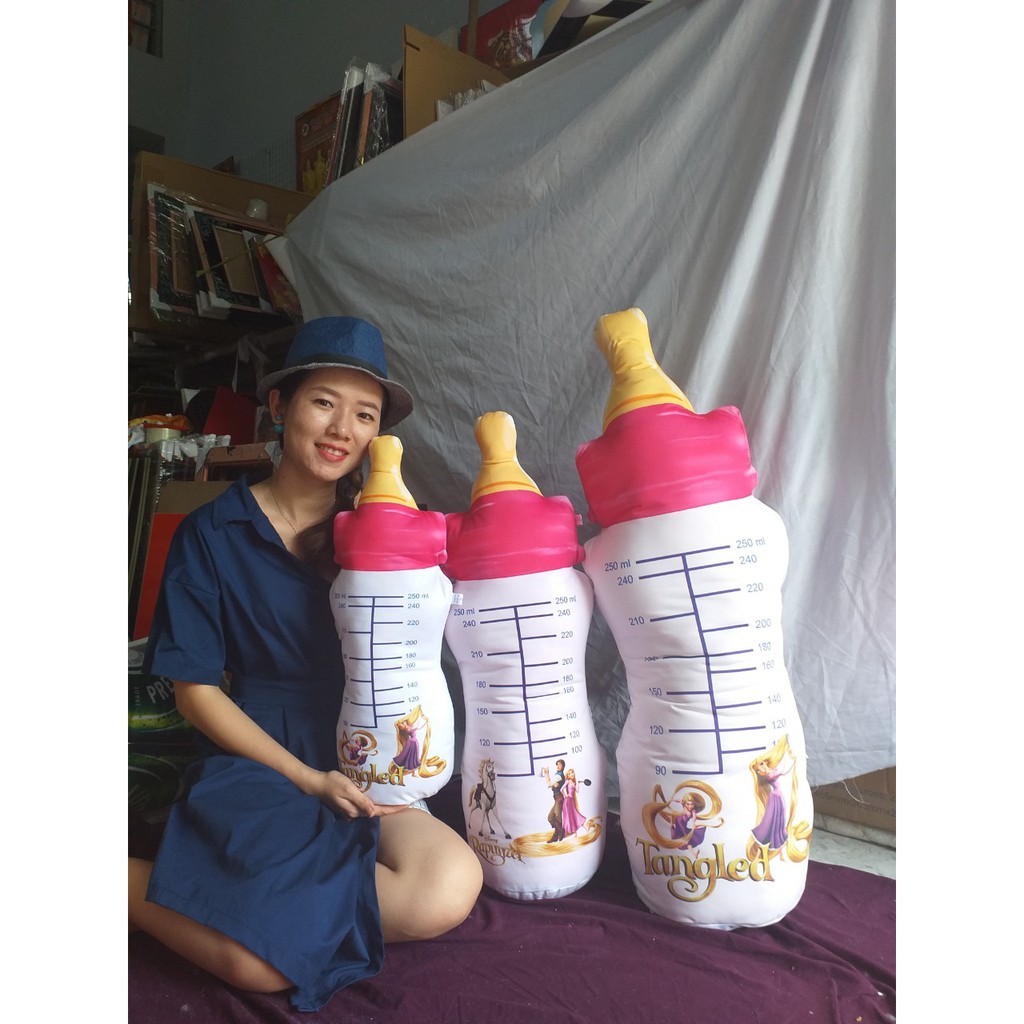 Gối ôm bình sữa hồng cho bé gái rất dẽ thương luôn. | BigBuy360 - bigbuy360.vn
