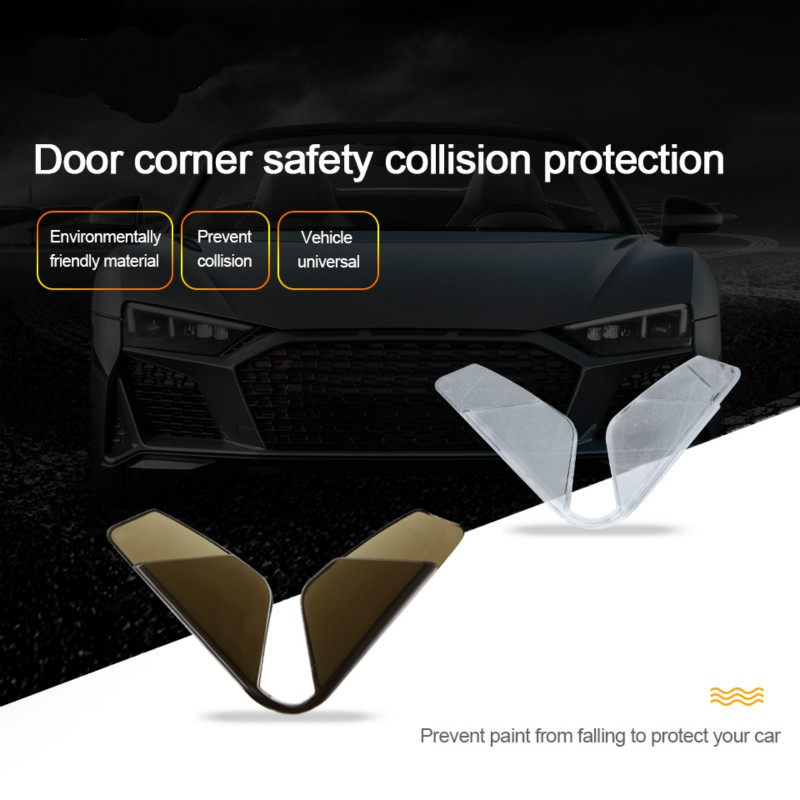 Set of 4 PVC Anti-Collision Door Border Stickers For BMW Audi
