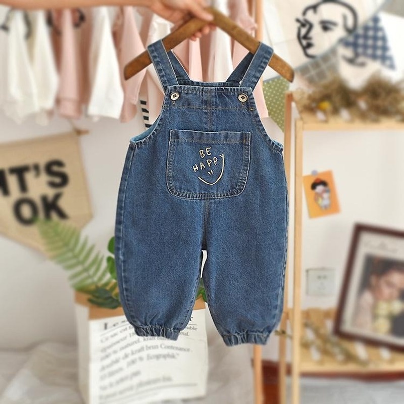 Quần yếm Jeans thời trang xuân thu cho bé