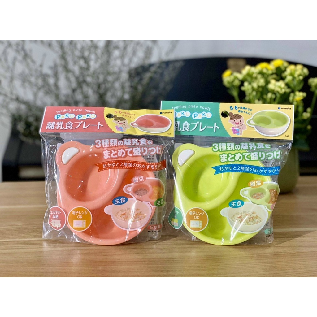 Bộ bát ăn chia ngăn cho bé Paku