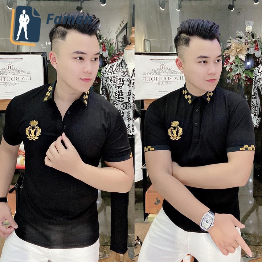 [SIÊU HOT] Áo thun nam tay ngắn có cổ phong cách hàn quốc thời trang cao cấp siêu đẹp | BigBuy360 - bigbuy360.vn