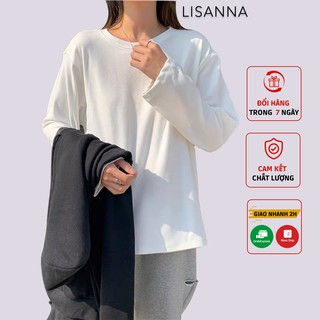 Áo Thun Dài Tay LISANNA dáng rộng chất vải da cá siêu HOT